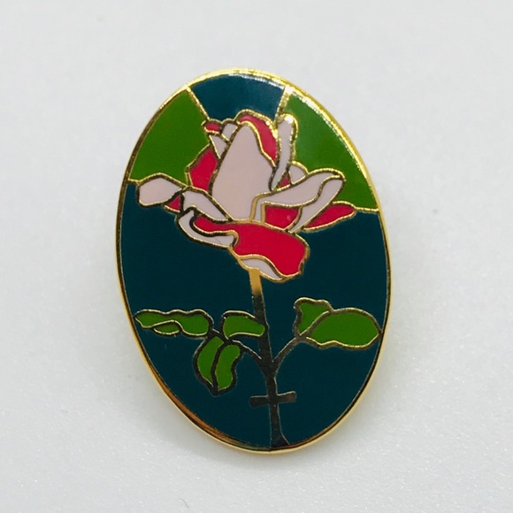 Vintage Jewelry - VTG Flower Lapel Pin